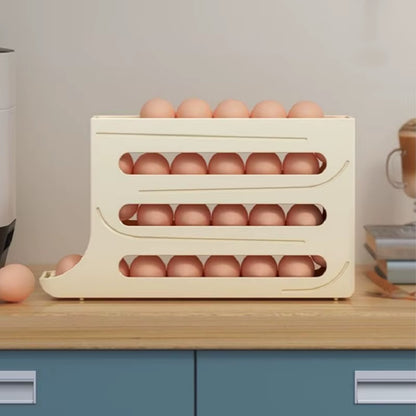 Refrigerator Egg Storage Box Kitchen Egg Box Storage Egg Box Large Capacity Dedicated Egg Carton Egg Rolling Egg Storage Box